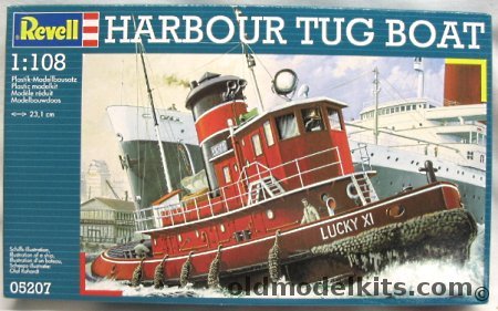 Revell 1/108 Harbor Tug Lucky XI - (Long Beach Tugboat), 05207 plastic model kit